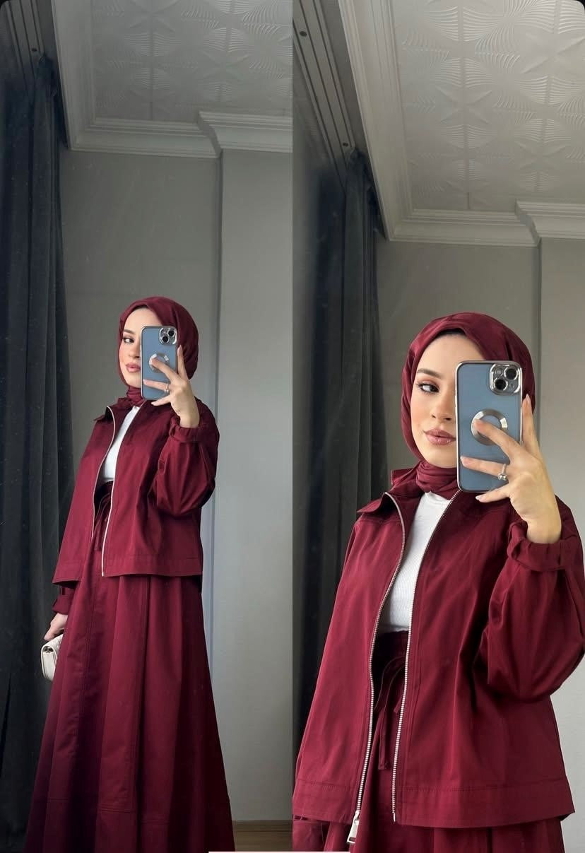 Simple Bloom Burgundy Set