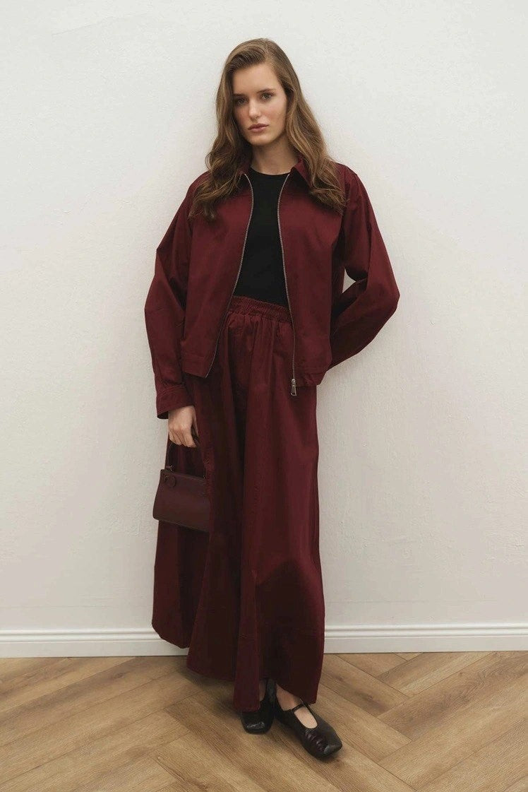 Simple Bloom Burgundy Set